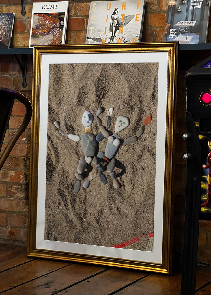 Funny Stone Couple Figure