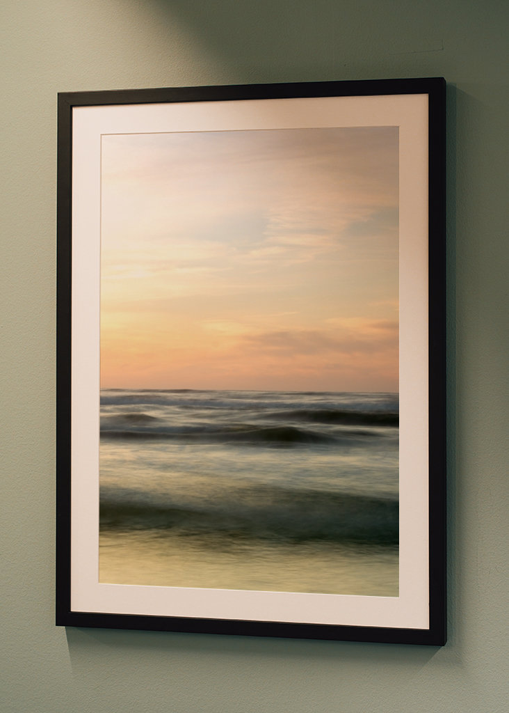 Sunset at the Sea with waves