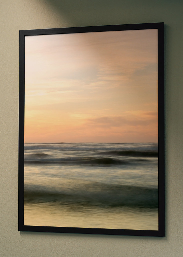 Sunset at the Sea with waves