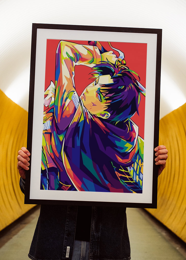 Levi Ackerman Wpap Pop Art