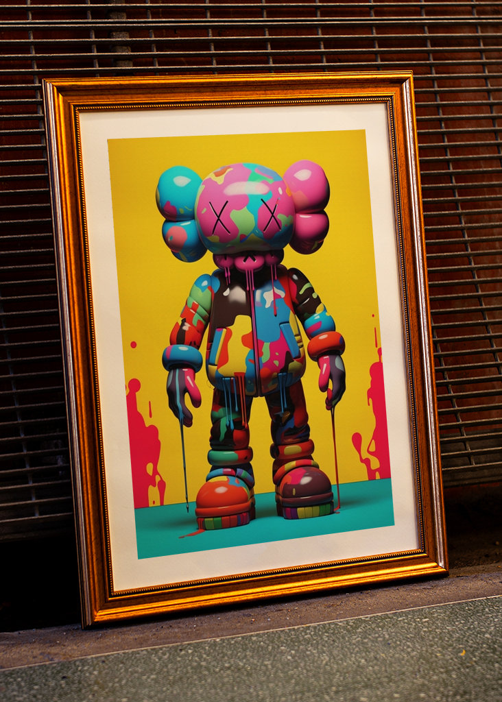 Kaws ポスター Amazon.com: Print A To Z® Pink Kaws Poster, Kaws Wall Art