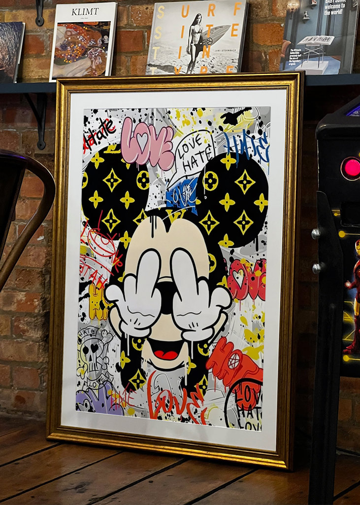 Graffiti legrační Mickey Mouse