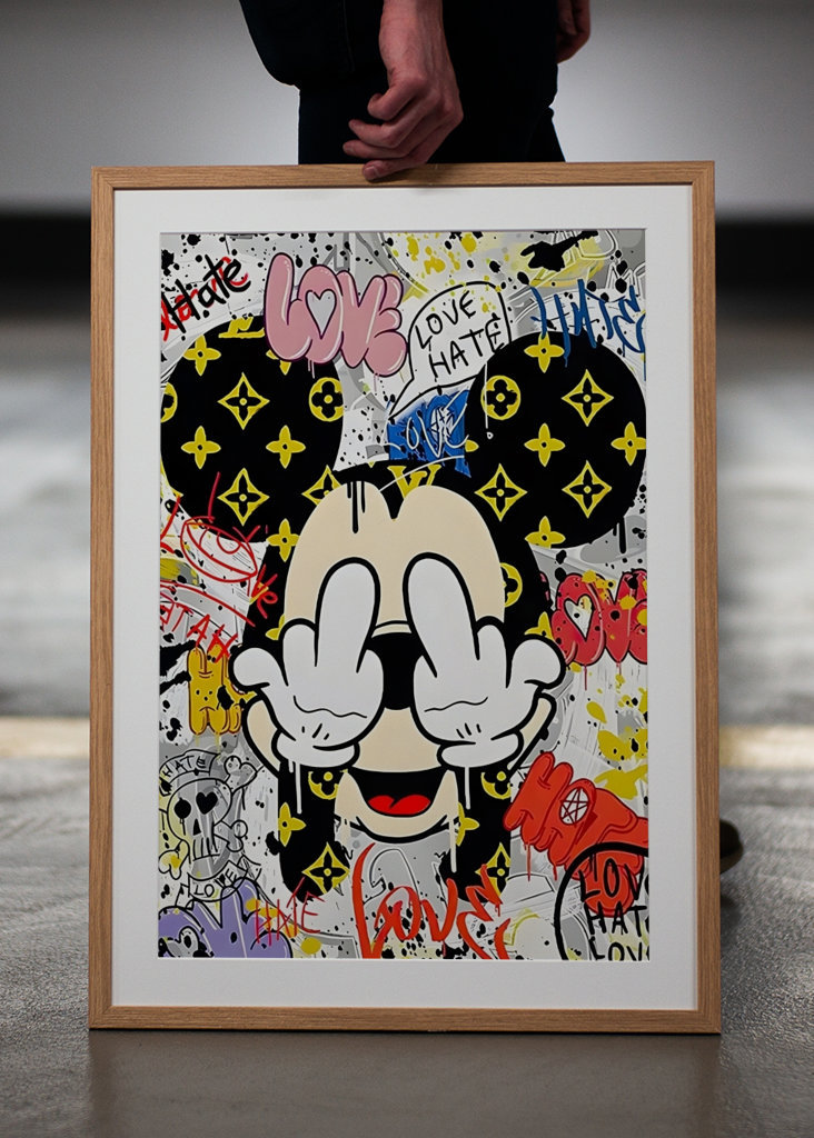 Graffiti legrační Mickey Mouse