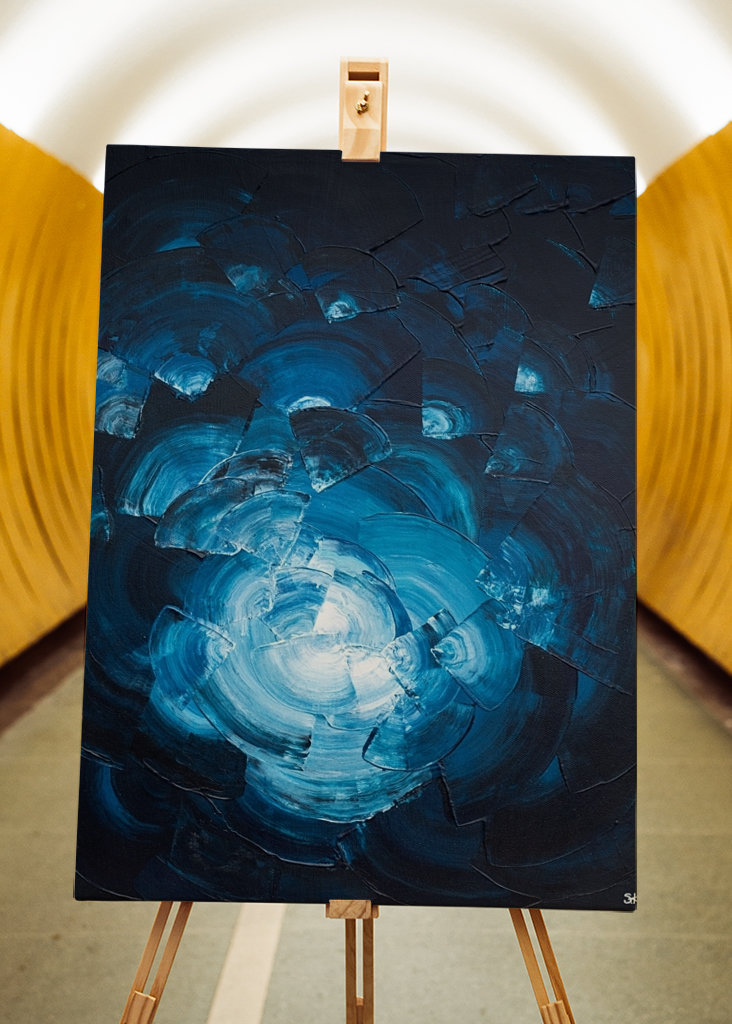 Blue abstract - Fragmented