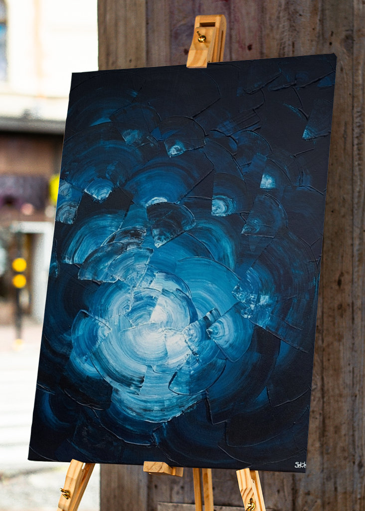 Blue abstract - Fragmented