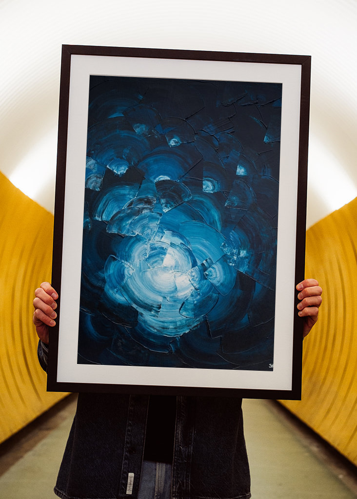 Blue abstract - Fragmented