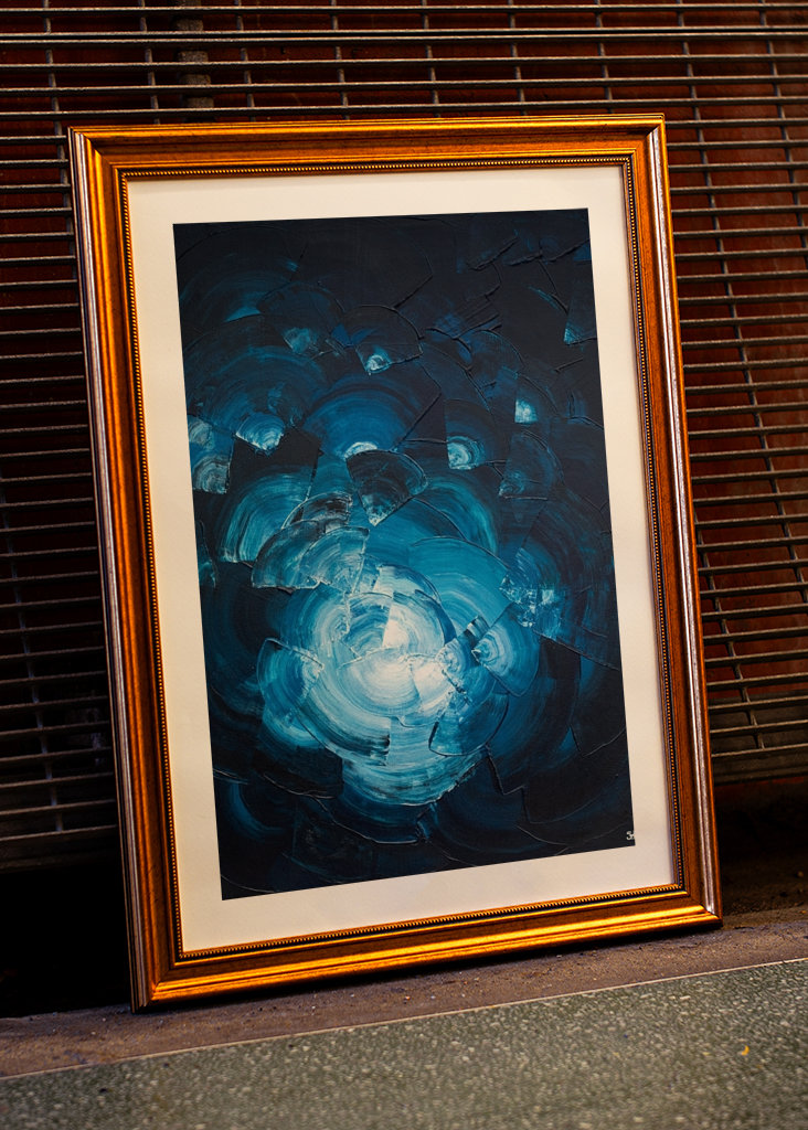 Blue abstract - Fragmented