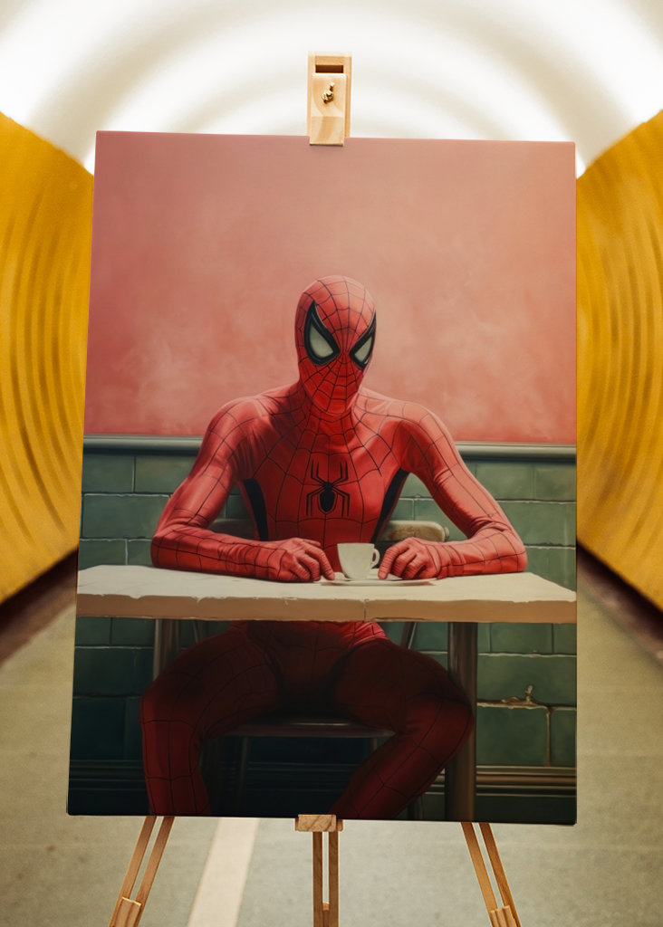 Lonely Spiderman Pop Art