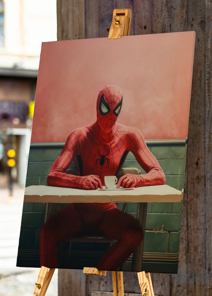 Lonely Spiderman Pop Art
