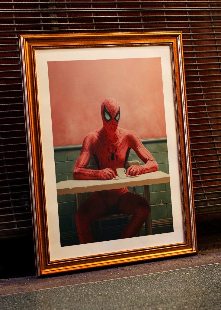 Lonely Spiderman Pop Art