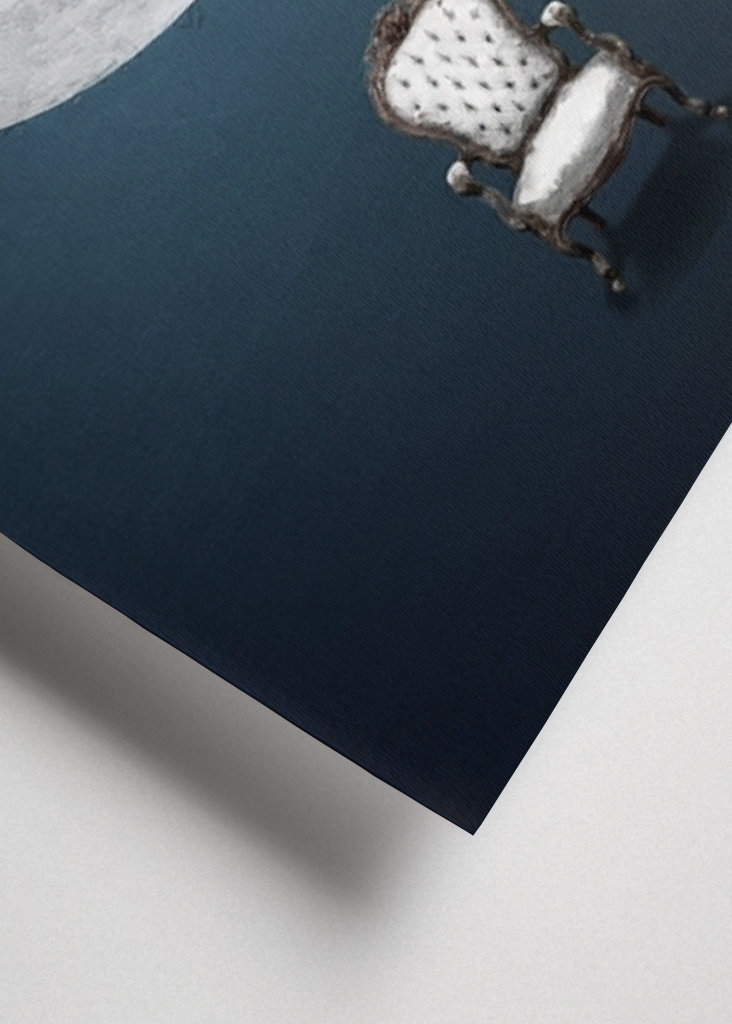 Siéntate y observa la Luna