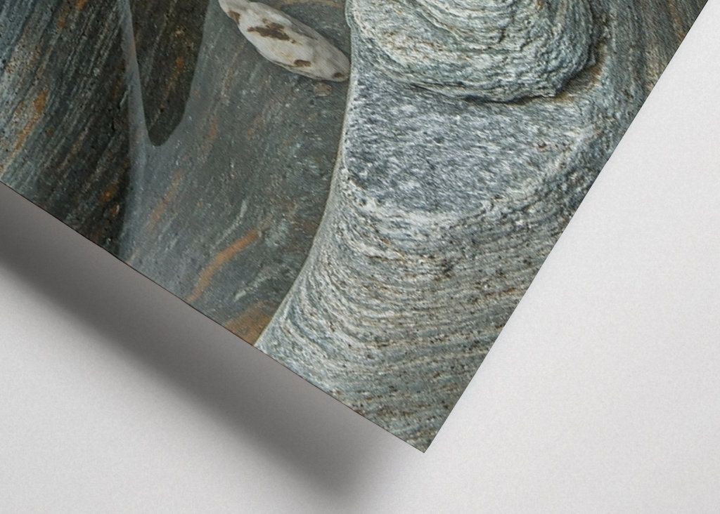 water-polished stone slab