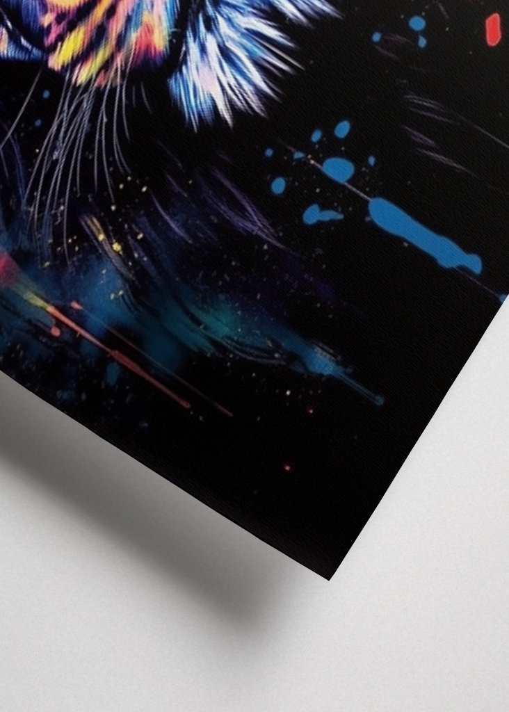 Aquarell abstrakter Löwe