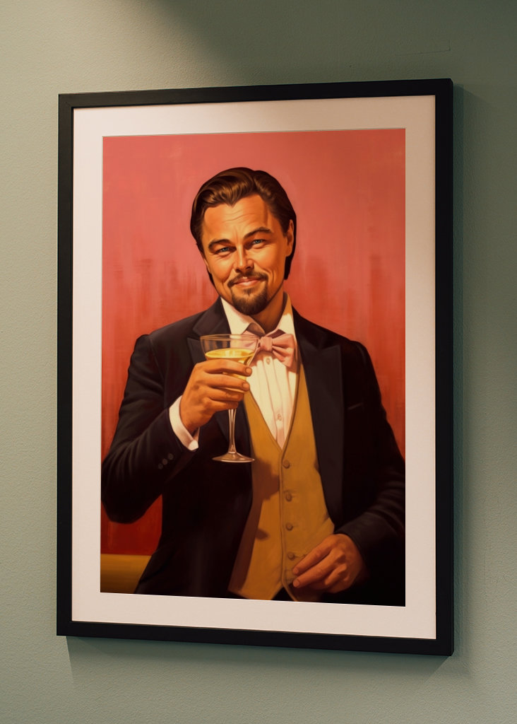 Leonardo DiCaprio Cheers Art