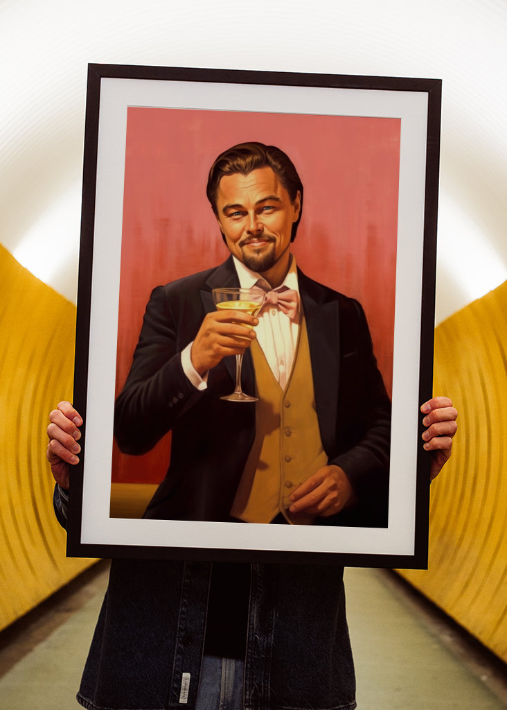 Leonardo DiCaprio Cheers Art