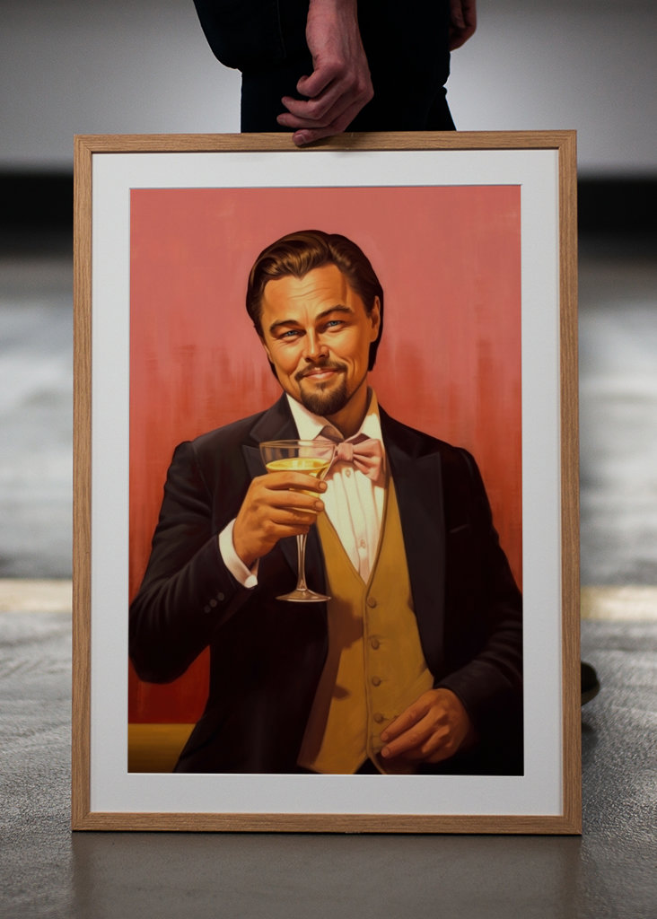 Leonardo DiCaprio Cheers Art