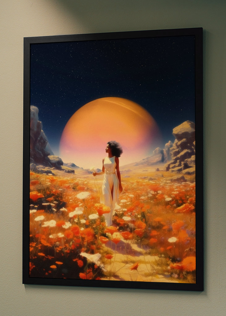 Kosmische Blumenfelder