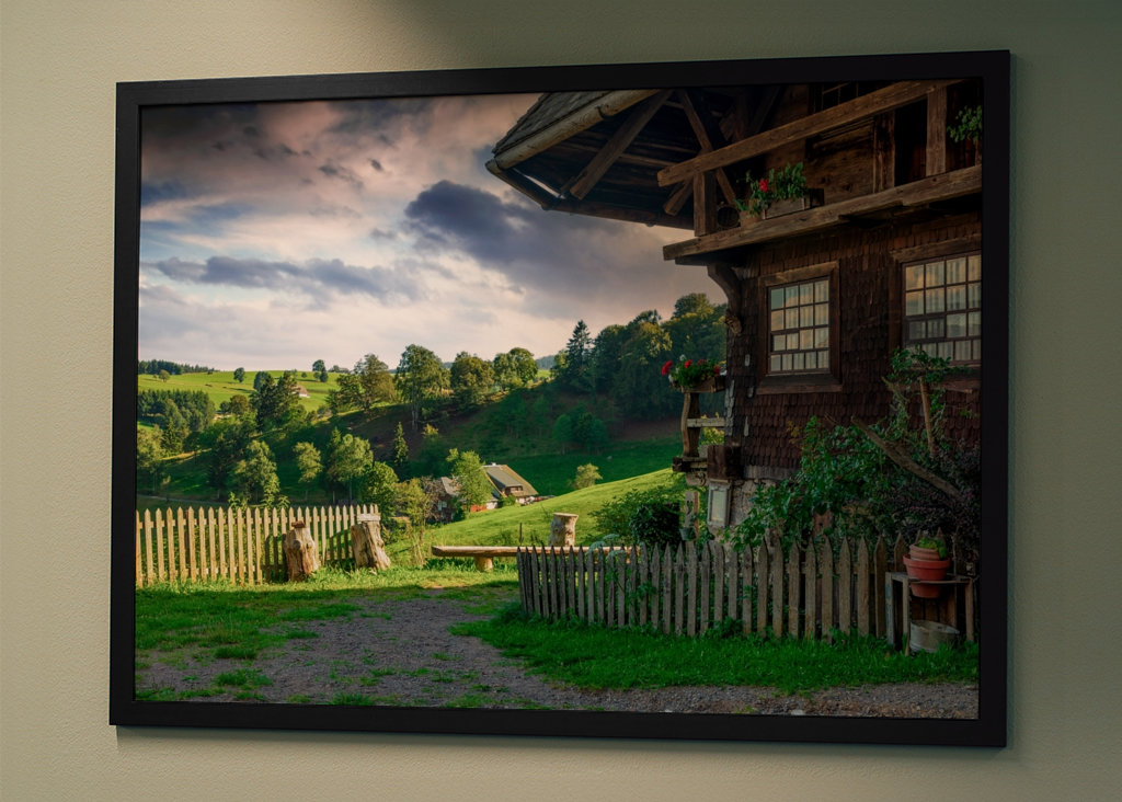 Landschaft mit Bauernhof