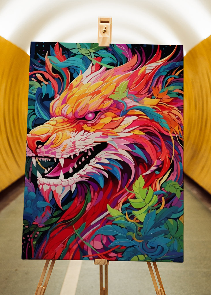 Dračí Popart Zvíře