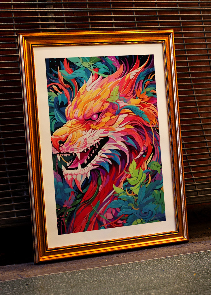 Dračí Popart Zvíře