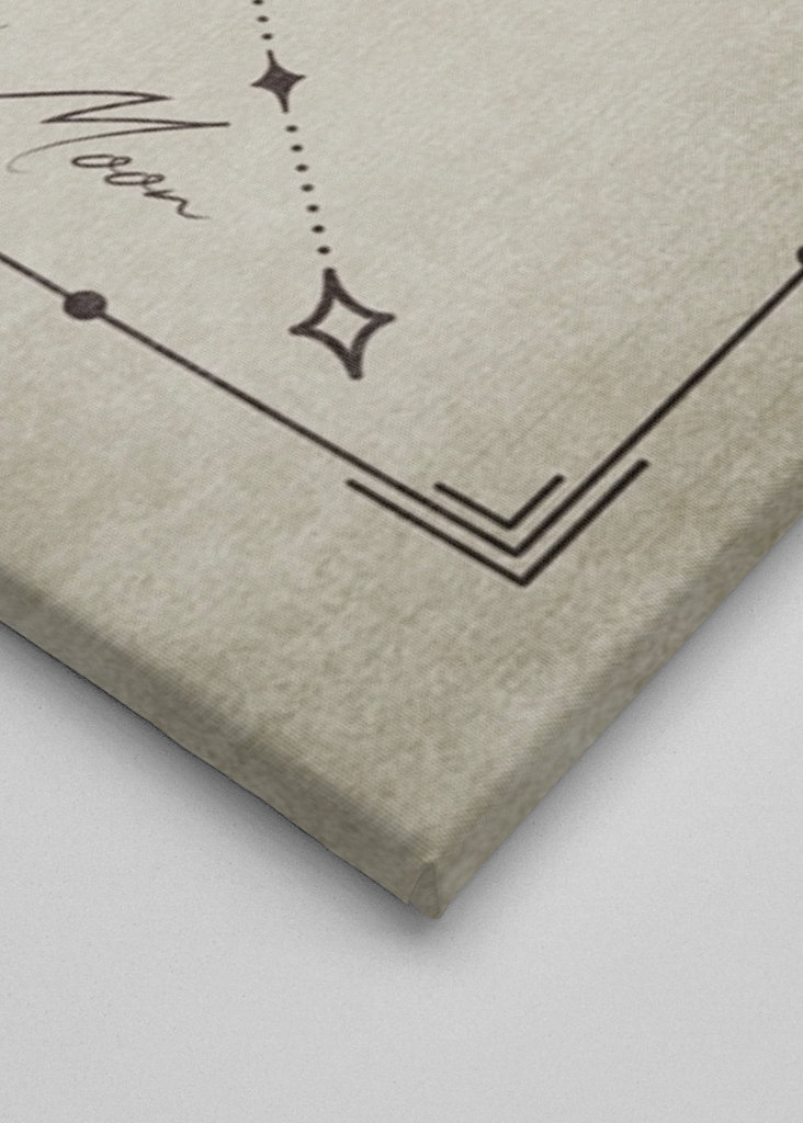 Vintage Mond Tarotkarte