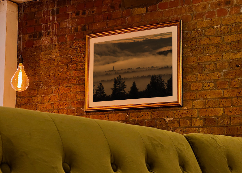 Stoupající ranní mlha.