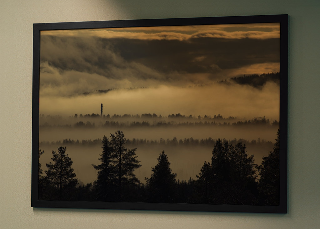 Stoupající ranní mlha.