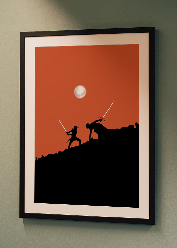 Star Wars Minimalistische Landschaft