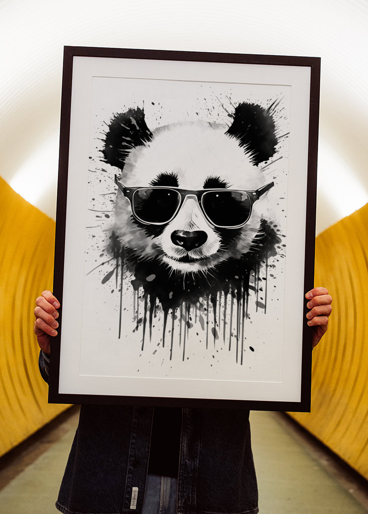 Panda mit Sonnenbrille