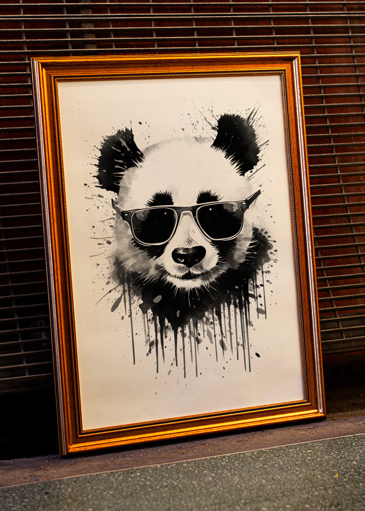 Panda mit Sonnenbrille