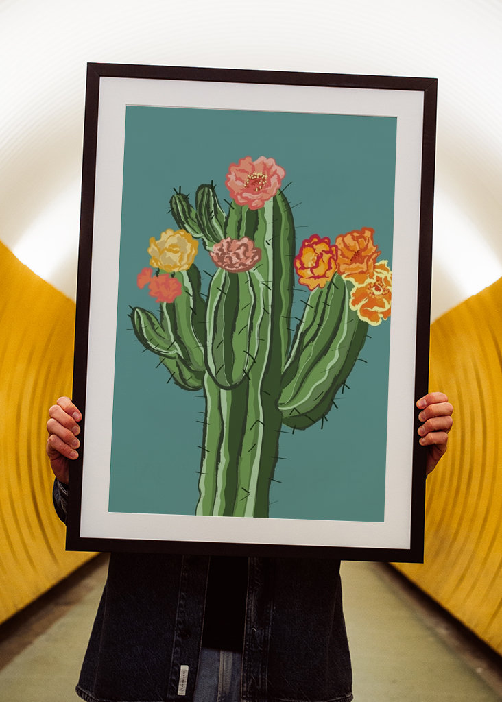 cactus with blossom