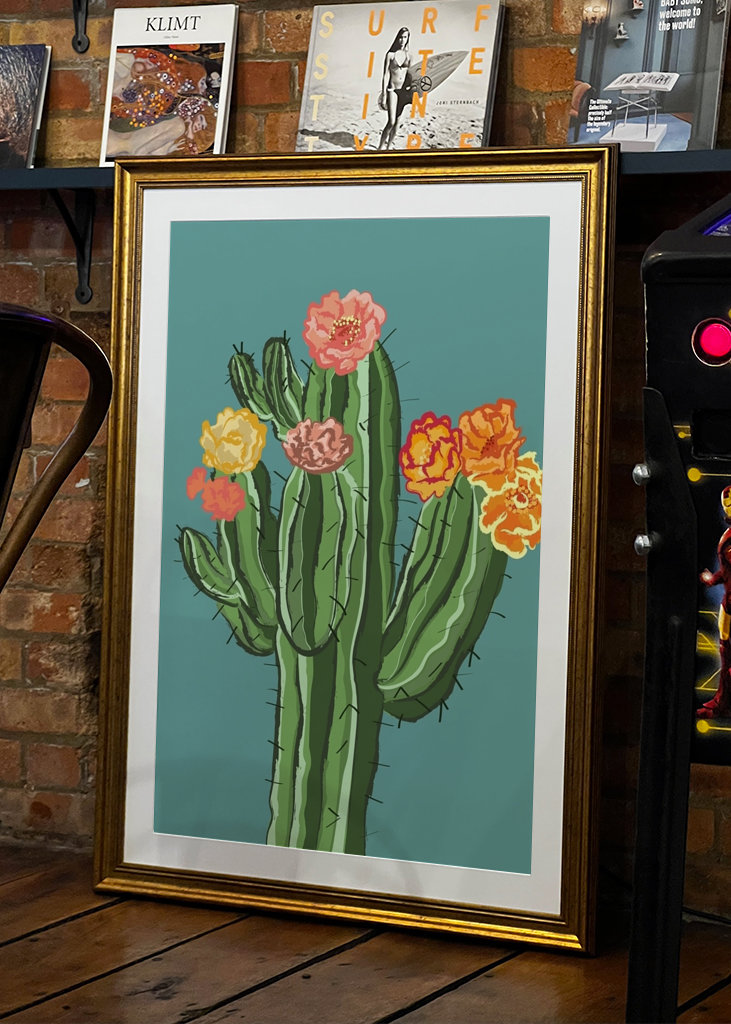 cactus with blossom