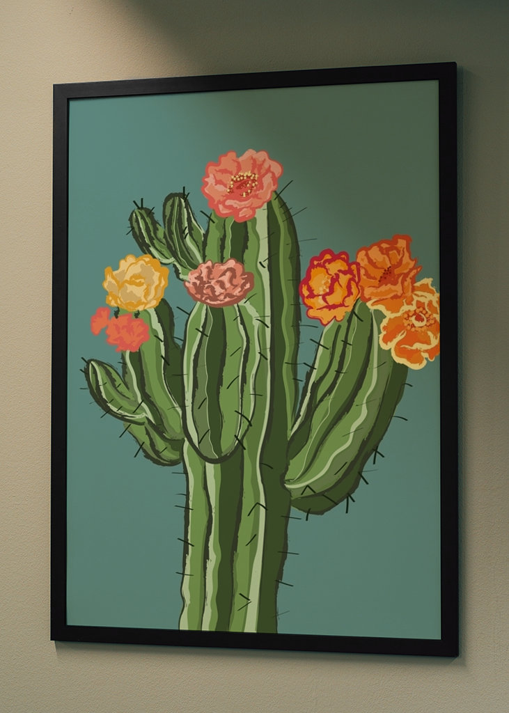 cactus with blossom