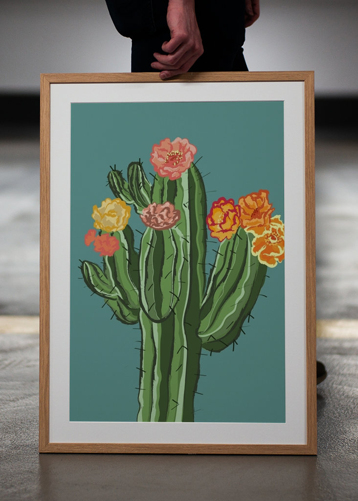 cactus with blossom