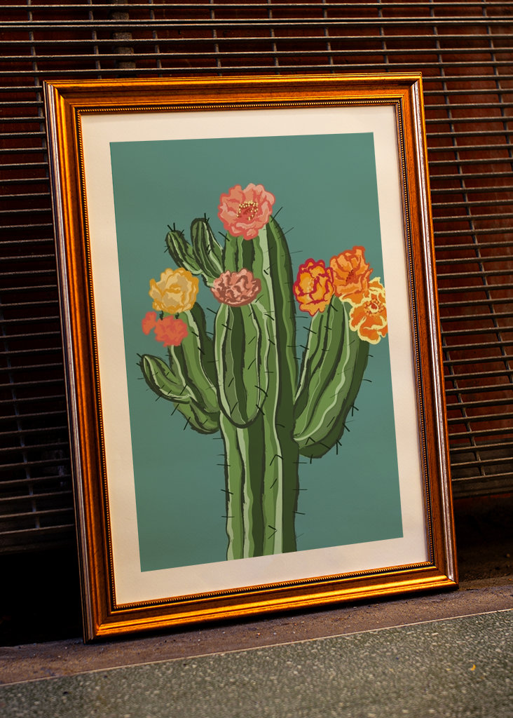 cactus with blossom