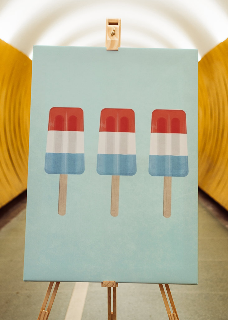 Summer fresh ice popsicle
