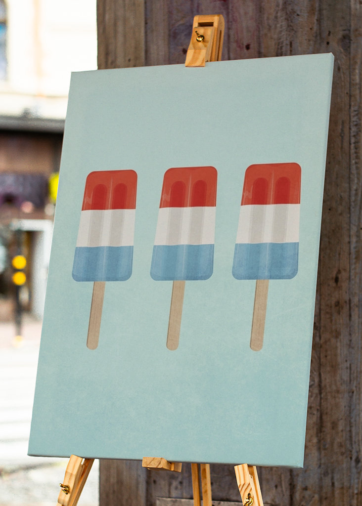 Summer fresh ice popsicle