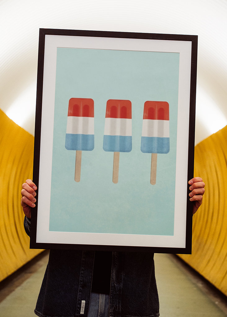 Summer fresh ice popsicle