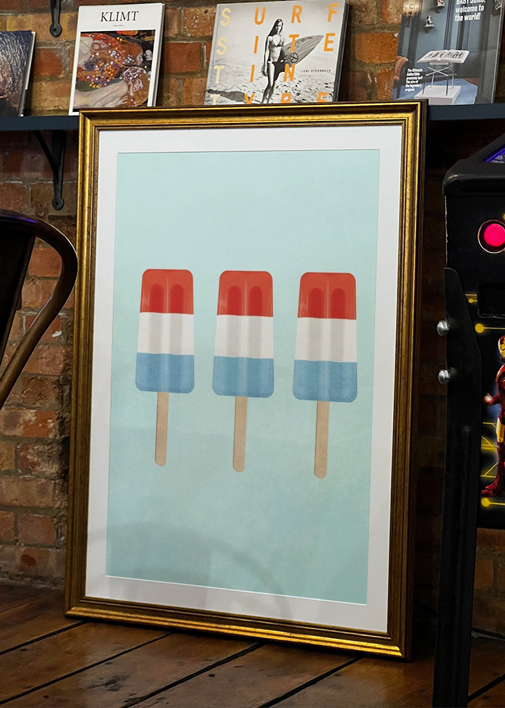 Summer fresh ice popsicle