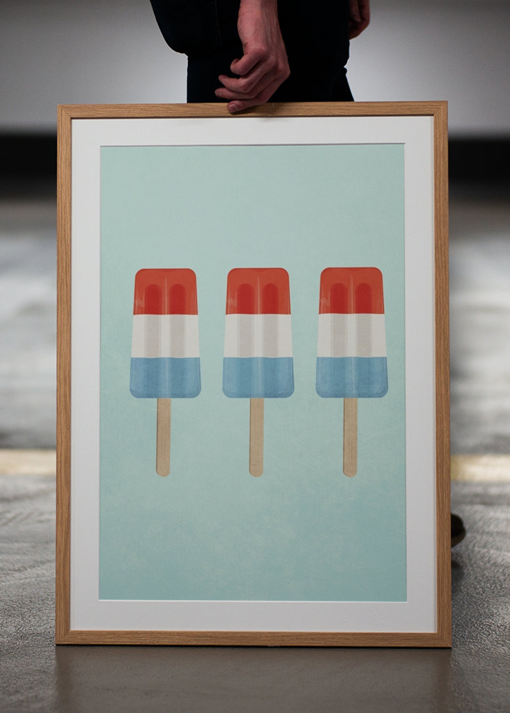 Summer fresh ice popsicle