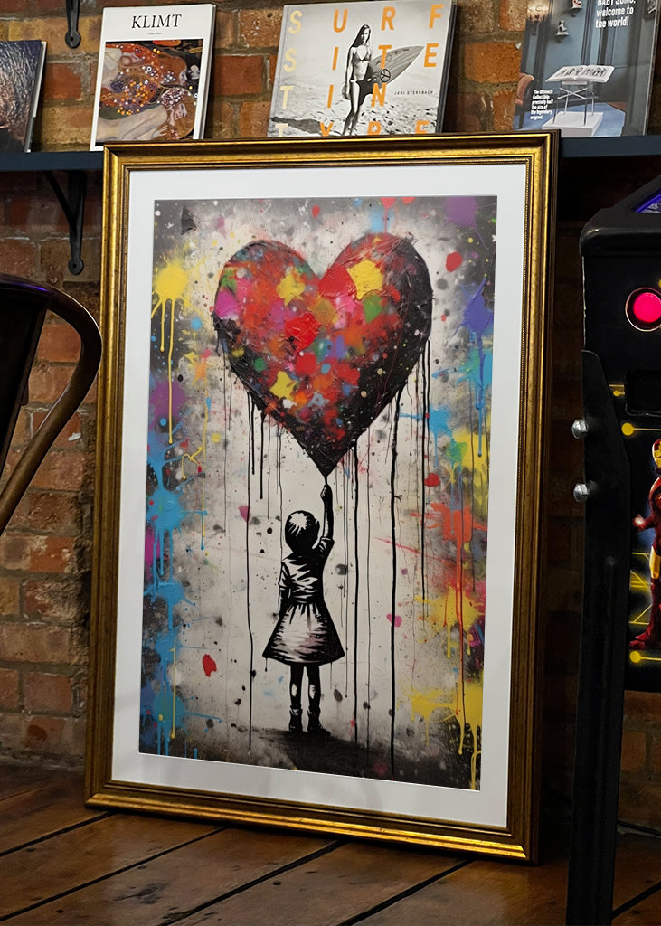 Girl and the heart x Banksy