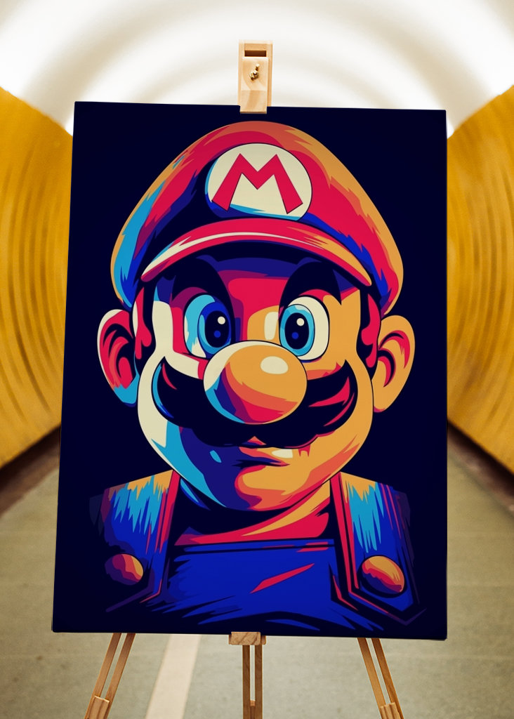 Super Mario Popart Game