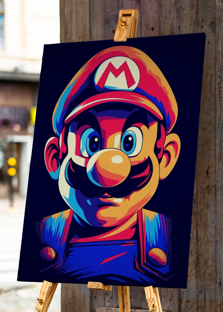Super Mario Popart Game