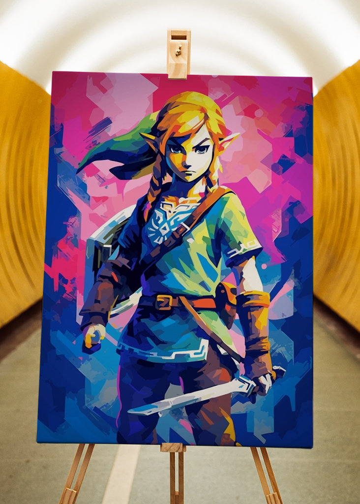 Link Zelda Popart Jogo