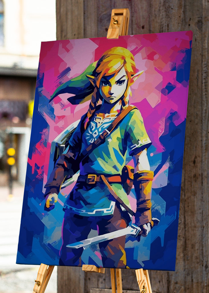 Link Zelda Popart Jogo
