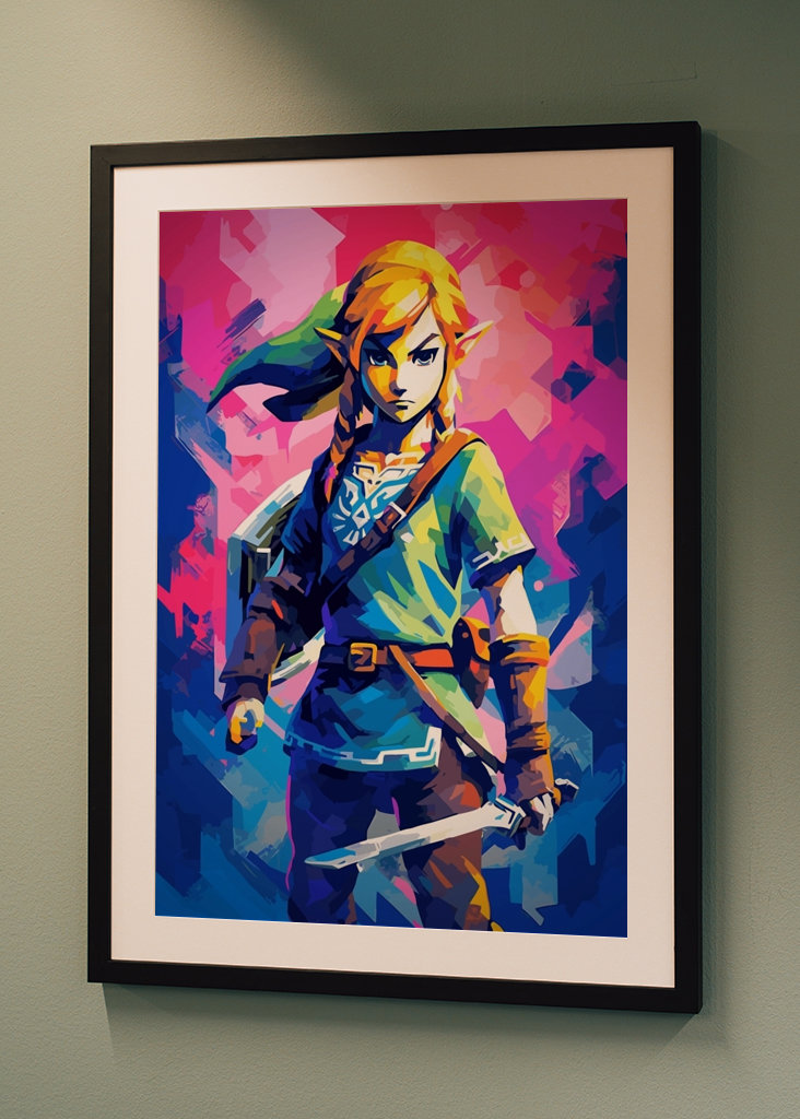 Link Zelda Popart Jogo