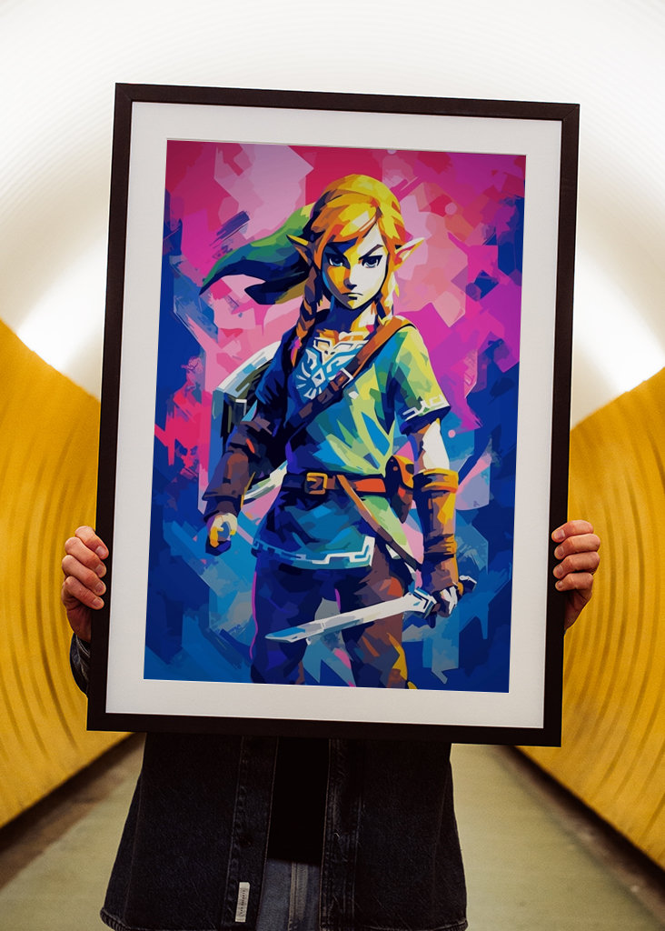 Link Zelda Popart Jogo
