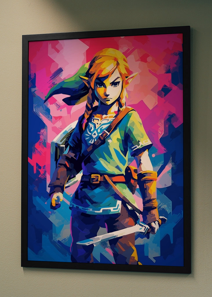 Link Zelda Popart Jogo