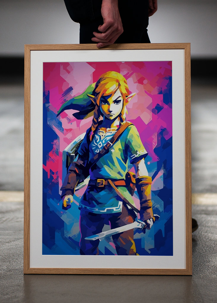 Link Zelda Popart Jogo