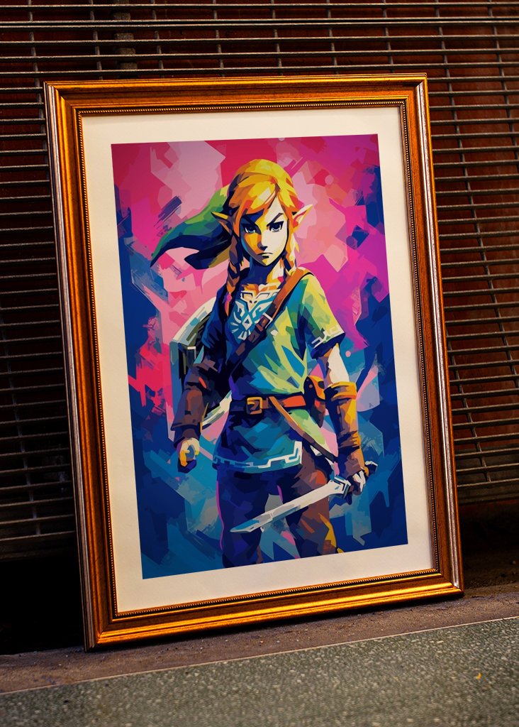 Link Zelda Popart Jogo